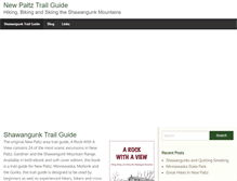 Tablet Screenshot of newpaltztrailguide.com
